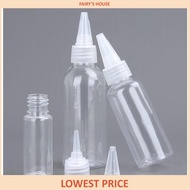 refillable transparent plastic squeeze bottle dropper pointed mouth cap plastic dropper