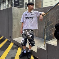 KEMEJA WP Company - Boxy Listen WorkShirt Stripe Short Shirt