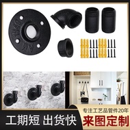 Water Pipe Wall-Mounted Towel Rack Rack Iron Art Industrial Style Hall Hook Iron Pipe Clothing Cloth