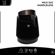 - Handmade suede Gold 400 Milk Jug Free Barista Jug LeatherML