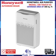 HONEYWELL AIR TOUCH V2 AIR PURIFIER, HEPA FILTER, 388 SQFT COVERAGE AREA, 3 STAGE FILTRATION, AIR QUALITY INDICATOR., 1 YEAR WARRANTY