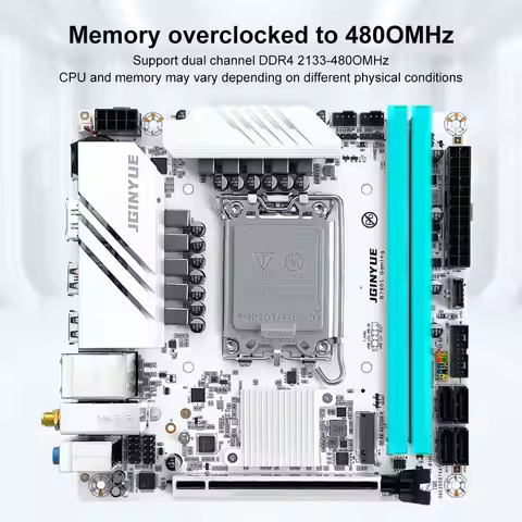 JGINYUE B760 Motherboard LGA 1700 Support Intel Core I3/I5/I7/I9 12th 13th DDR4 M.2 NVMe Memory New 