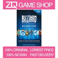 PC Original Blizzard Game Card Code Battlenet Balance US [Instant Delivery]