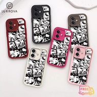 Compatible for iPhone 16 Pro Max 15 Pro Max 13 Pro Max 11 7Plus 8Plus Black puzzle kitten shockproof