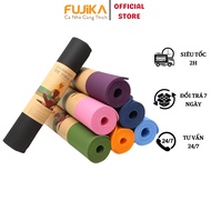 Yoga Mat, Gym 6MM - 8MM TPE Anti-Slip Premium - Fujika