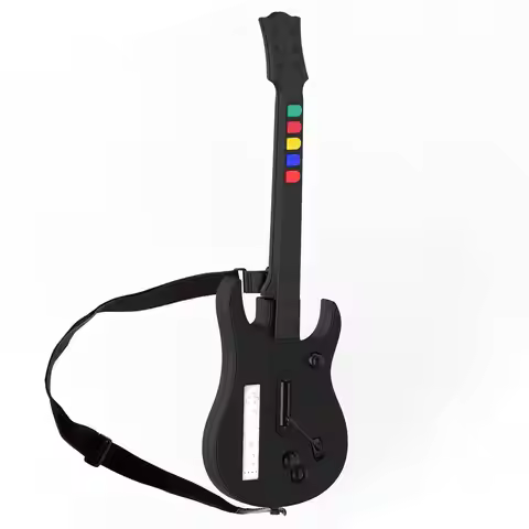 DOYO Wii Guitar Hero, Wireless Guitar for Wii Guitar Hero and Rock Band Games, Compatible with All G
