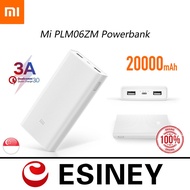 SG Seller Original 20000mAh Xiaomi Mi PowerBank PLM06ZM 2C Quick Charge External Battery Micro USB Portable White Only