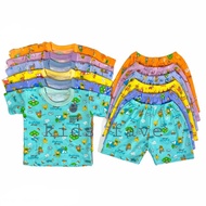 Kidsfave • QUIN Boys Girls Suits Age 0-4 Years - T-shirt Shorts Set for Boys (BL06)