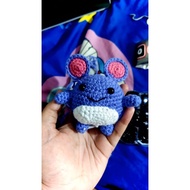 Azurril marril!! Mini amigurumi | Knitted keychain | Crochet crochet | Azurill knitted doll| Bag cha