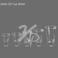 Pop Ice Cup Flat Plastic Cup (10oz 12oz 14oz 16oz)