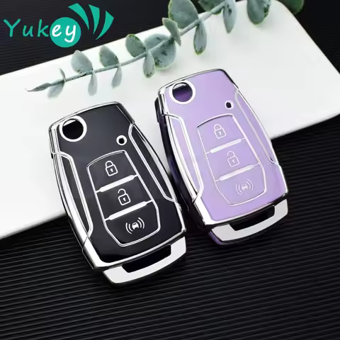 For SsangYong Kyron 2 Sanka Actyon Korando Tivoli TPU Car Flip Key Case Cover Shell Protector Fob Ho