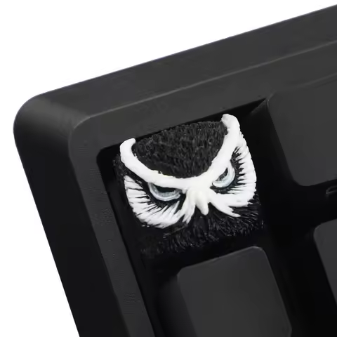 Handmade Artisan Keycap Owl Resin Keycaps For Cherry MX Mechanical Gaming Keyboard
