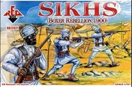 PLASTIC MODEL FIGURES Sikhs, Boxer Rebellion 1900 48 FIGURES IN 12 POSES 1/72 RED BOX 72021