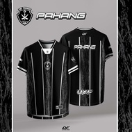 Sri Pahang FC Retro Football Jersey Black White Stripe Fans Edition Baju Jersi Pahang Lelaki Wanita 