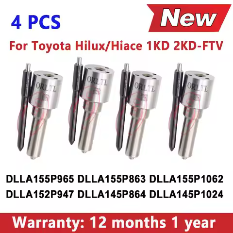 4 PCS DLLA155P965 DLLA155P863 DLLA155P1062 DLLA152P947 DLLA145P864 DLLA145P1024 For DENSO Toyota 1KD