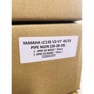 TS Exhuast LC135 Standard Cutting Super Back Pressure Exhaust Yamaha LC135 Ekzos