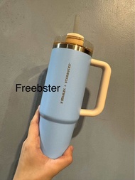 Starbucks x Stanley (Starbucks 30oz Blue Quencher Stainless Steel Cold Cup) Starbucks Blue Stanley
