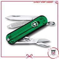 VICTORINOX Classic SD Classic Colors green trancelucent Swiss 　 Knife Multifunctional Knife Disaster