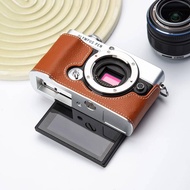 EP7 Genuine Leather Half Case EP 7 Handmade Camera Bag Protective Case for OLYMPUS E-P7 EP7 Case Sho