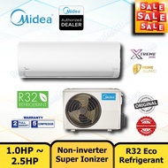 (NEW) Midea R32 Aircond 1.0HP-2.0HP MSAG-CRN8 Non Inverter With Ionizer Air Conditioner Xtreme cool