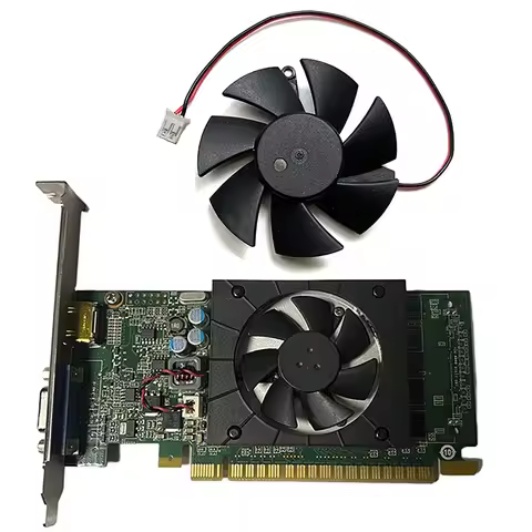 New Graphics Card Cooling Fan Graphics Card Replacement Parts for G5005 GT705 GT720 GT730 HD7750 HD8