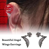 Super Beautiful Angel Winged Ear Bone Studs, Glittery Glitter Earrings Personalized And E6q3