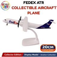 20cm Air Fedex Airlines ATR Airways Model Plane with Landing Gear Diecast Aircraft Model Alloy Airpl