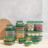 PANDA 17 PCS In 1 Food Container Set Multi Size Tupperware Bekas Makanan Multipurpose Storage Box Wi