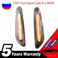 KL6Q 2Pcs Sequential Flashing LED Turn Signal Side Marker Light Blinker for BMW X3 E83 X1 E84 X5 X53 E60 E61 E46 E81 E82