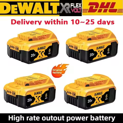 DeWALT Original Battery 20V/60V 6Ah 9Ah MAX FlexVolt DeWalt 20V Battery DCB606 DCB205 DCB206 DCB209 