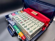 APOLLO麻雀(綠色)+優質黏土籌碼+太空喼套裝(藍色)