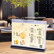 NARCISSUS13A0E Table Menu Stand, A4 A5 A6 Portrait Pocket Display, Convenient Landscape Waterproof P