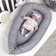 100 Cotton Plain Color Baby Nest, Portable Baby Sleeping Nest, Co-Sleeping Baby Bassinet, Newborn Ba