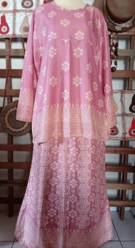 Baju Kurung Rose Pink Totem Baju Wanita Second Hand Preloved
