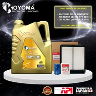 HONDA N-BOX JF3 JF4 2017y OIL FILTER + AIR FILTER + KOYOMA 5W40 FULLY SYNTHETIC ENGINE OIL