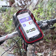 WHEEL UP 010 Handlebar Bag Waterproof Touch Screen TPU Phone Bag MTB Top Tube Frame Handlebar Bag for Cycling