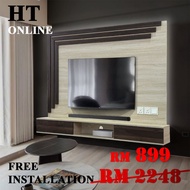 HT ONLINE 6ft TV Cabinet / Wall Mounted Tv Cabinet / Hall Cabinet / Kabinet TV Gantung / Almari TV