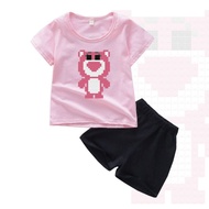 CLSTORE Baju dan Celana Pendek Anak 1-6 Tahun motif LOTSO PIXEL