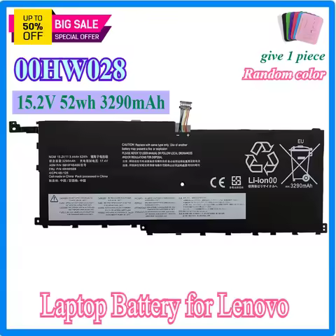 00HW028 SB10K97566 01AV409 Laptop Battery for Lenovo Thinkpad X1 Carbon 4th Gen 4 2016 / Yoga Gen1 G