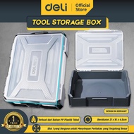 Deli Tools Tool Storage Box / Kotak Alat Perkakas Ukuran 20 CM Sangat Kokah DL1001