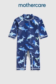 ชุดว่ายน้ำเด็กผู้ชาย Mothercare Shark Sunsafe Suit Upf50+ HC416