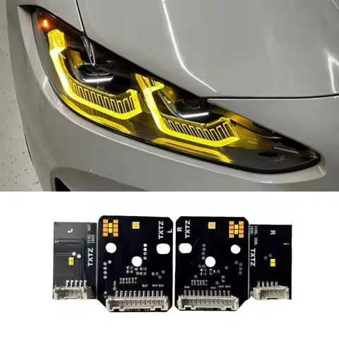Yellow DRL Boards For 2021 2022 BMW M3 M4 G22 G23 G26 G80 G82 G83 420i 430i M440i I4 Laser Daytime R