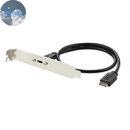 MyriadU 50cm USB 3.2 Front Panel Header Type-E To USB-C Type C Female Connector Extension Wire Cable