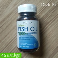[EXP.08/2026] VISTRA SALMON FISH OIL 1000 mg. PLUS VITAMIN E 45 CAPSULES วิสทร้า น้ำมันปลาแซลมอน 1000 มก. ผสม วิตามินอี 45 เม็ดแคปซูล