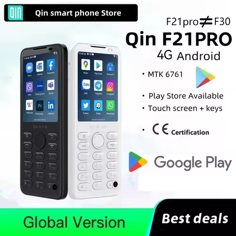 New Qin F21 Pro Smart Touch Screen Phone 2.8 Inch 3GB + 32GB / 4GB 64GB Bluetooth 5.0