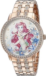 The Princess & The Frog Women's W002518 Ariel Analog Display Analog Quartz Rose Gold Watch