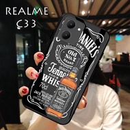 HP Realme C33 Glass Softcase - Casing Realme C33hp - Case Realme C33hp - Realme C35 Softcase [H08]