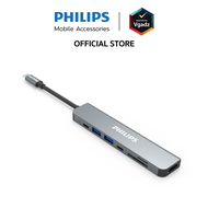 อุปกรณ์เชื่อมต่อ Philips รุ่น 7 in 1 Hub C to HDMI - สี Silver by Vgadz