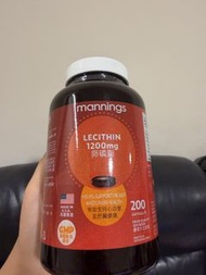 Mannings 卵磷脂 1200mg 軟膠囊