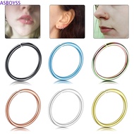 ASBOYSS Nose Ring Tragus Hoop Nose Piercing Piercing Hoop Hypoallergenic Cartilage Helix Ear Clip